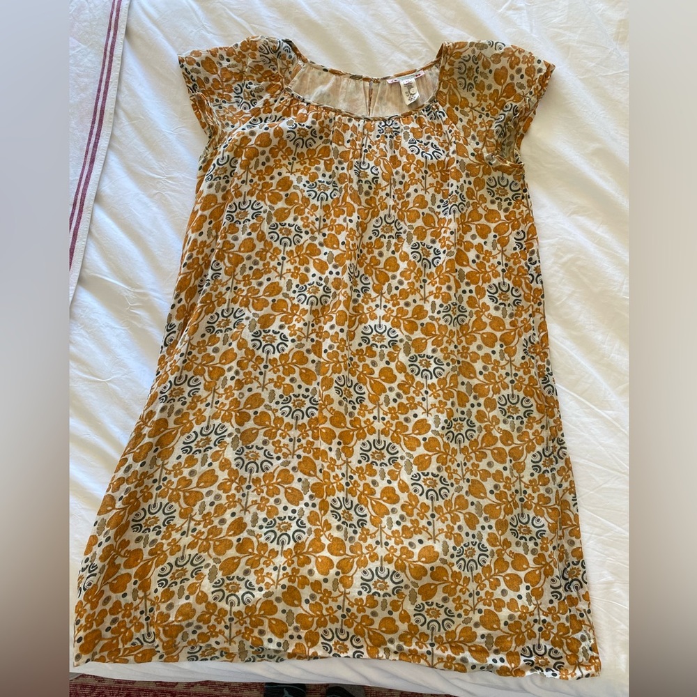 Bonpoint print dress size M (teen) fits adult size XS and S.
